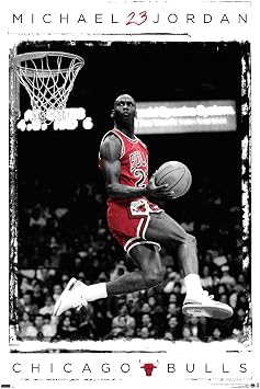 Trends International Michael Jordan - Dunk Wall Poster, 22.375" x 34", Unframed Version