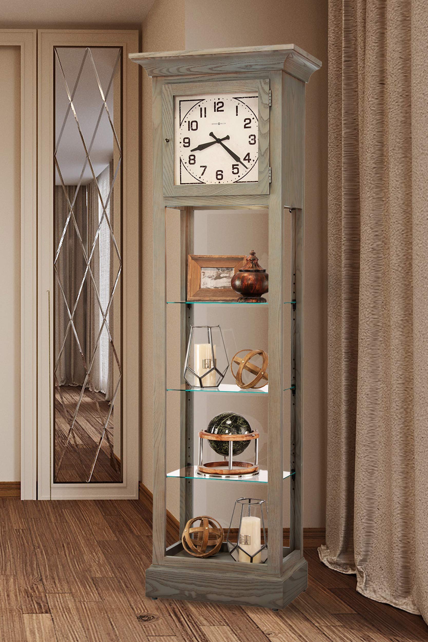 Amazon.com: Howard Miller Marcella Floor Clock, Modern Style Gray