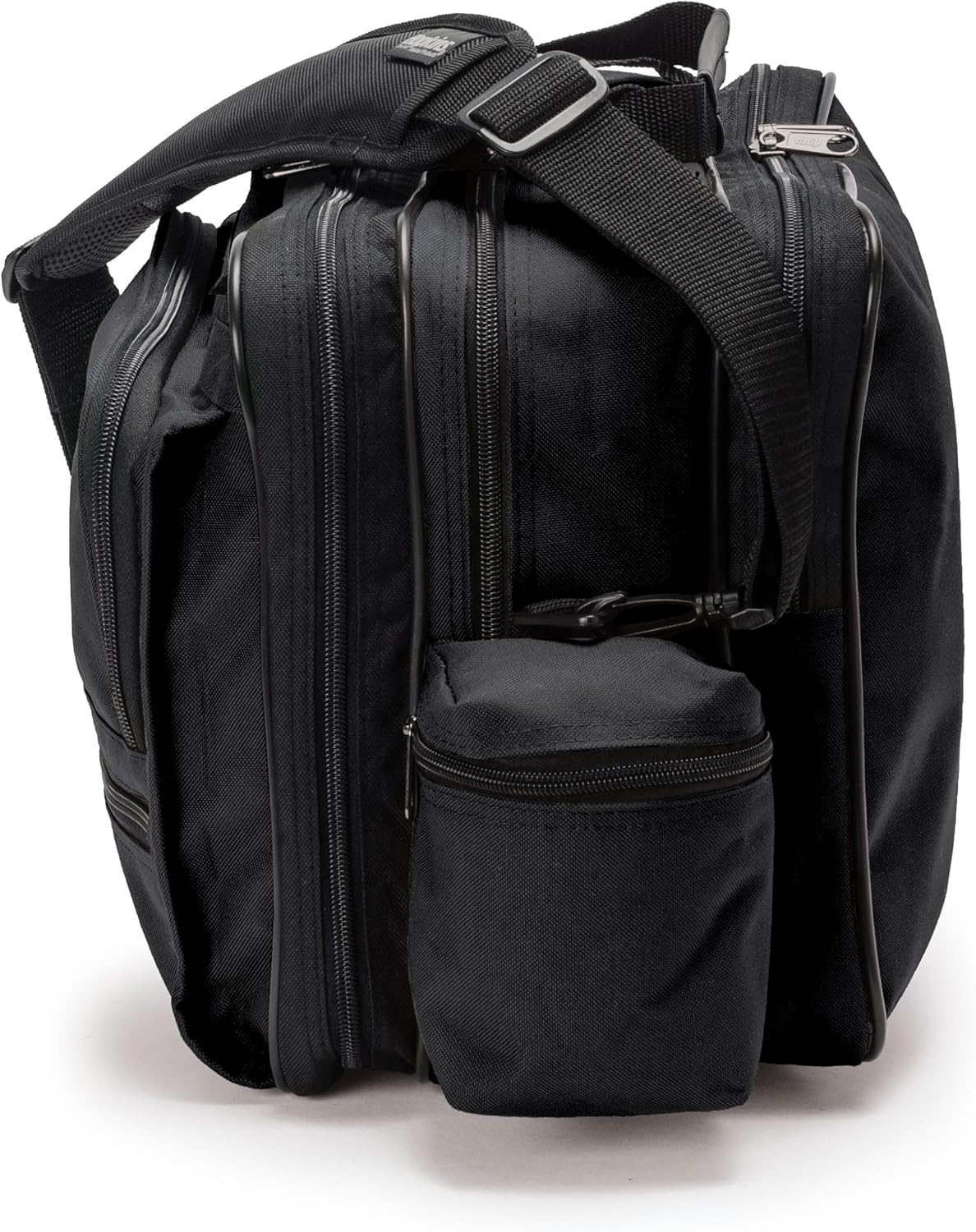 Hopkins Medical Products Mark V Shoulder Bag with Lock, HIPAA Compliant Lockable Zippers for Security, Adjustable Straps and Reinforced Bottom, Fold-Down Compartment, 13x11.25x7.5 inch, Black - Image 7