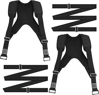 Powerful Stretch Straps for Loads, 2 Pieces, Black