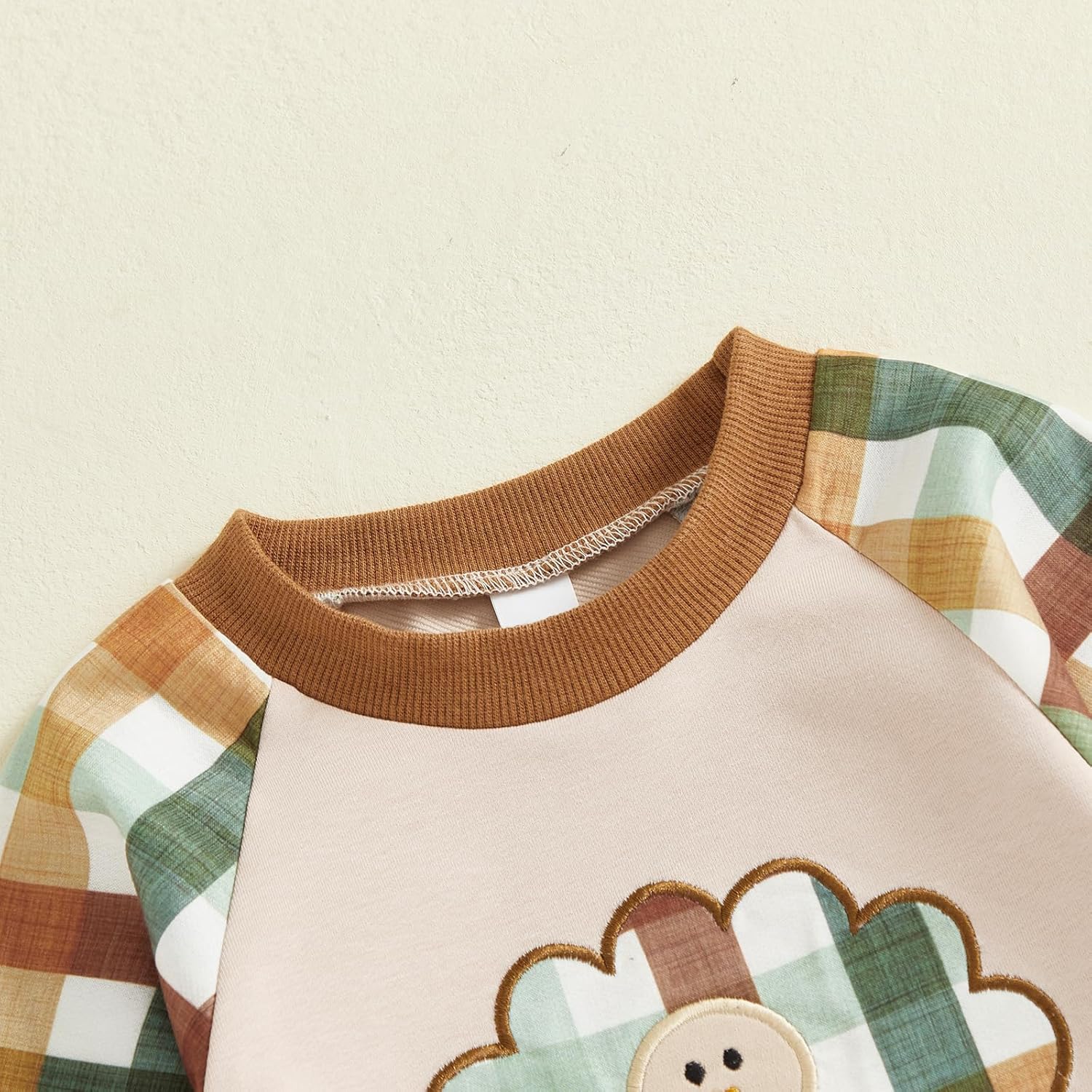 First Thanksgiving Baby Boy Girl Clothes Outfits Newborn Turkey Gobble Embroidered Jumpsuit Plaid Romper Fall - Image 3