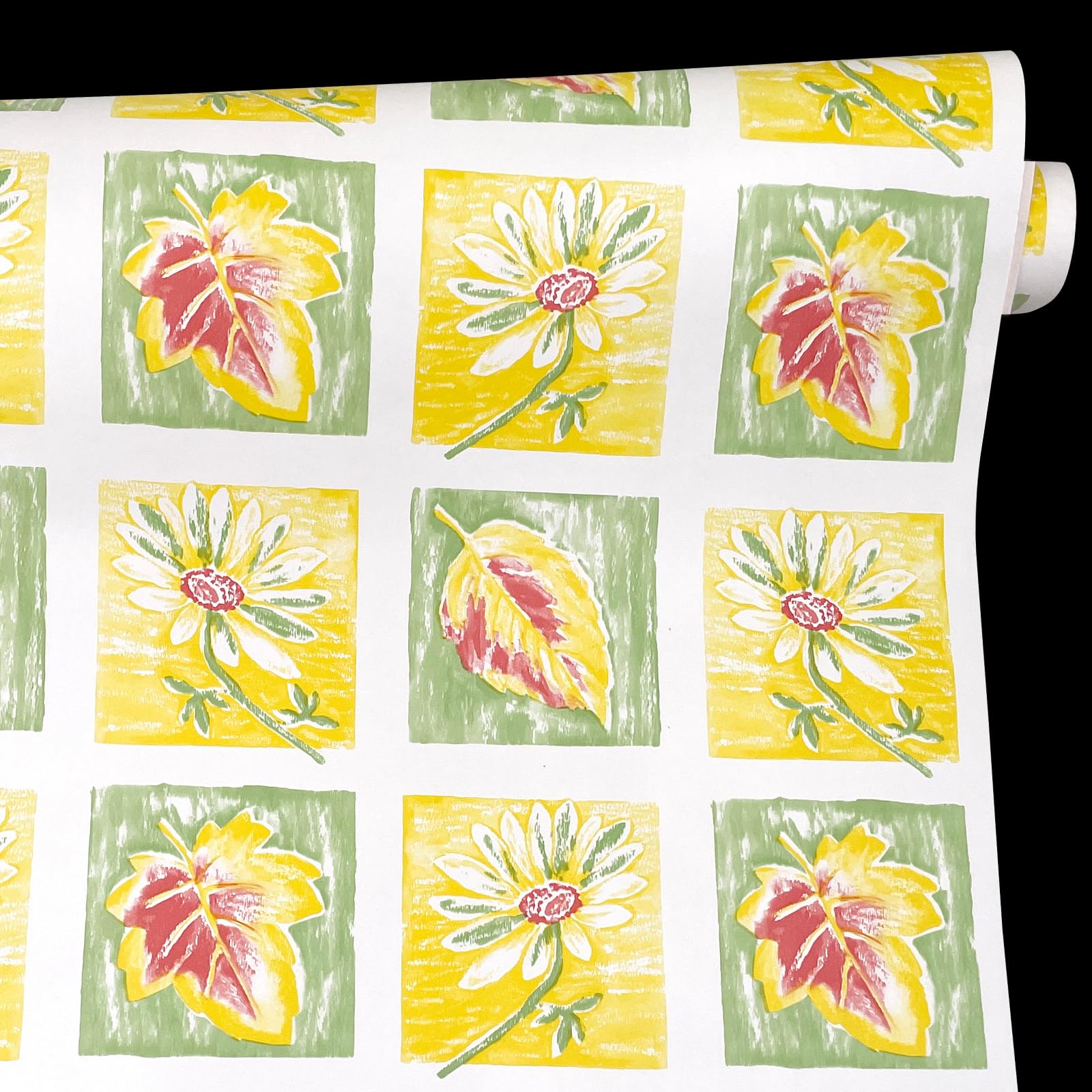 Papier adhésif tournesol jaune pour relooker une commode