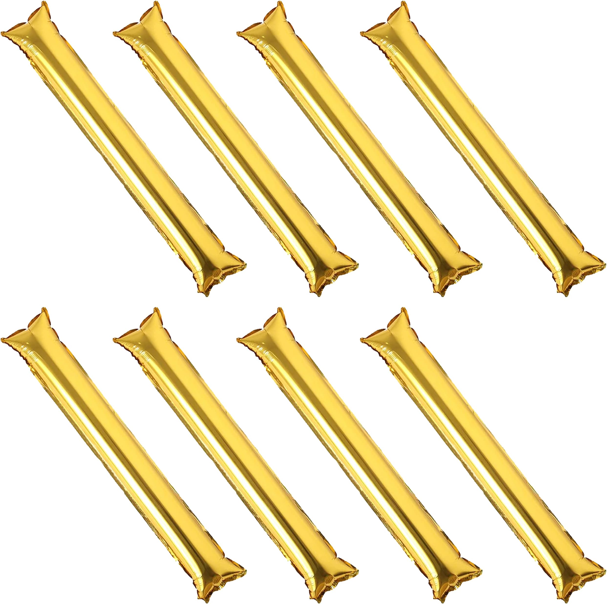 COMICFS 40 PCS Thicken Bam Bam Thunder Sticks Cheering Sticks Metallic Foil Cheerleading Cheering Sticks for Sports Cheers Ball Dance Basketball Football Noisemakers (Metallic Foil- Golden)