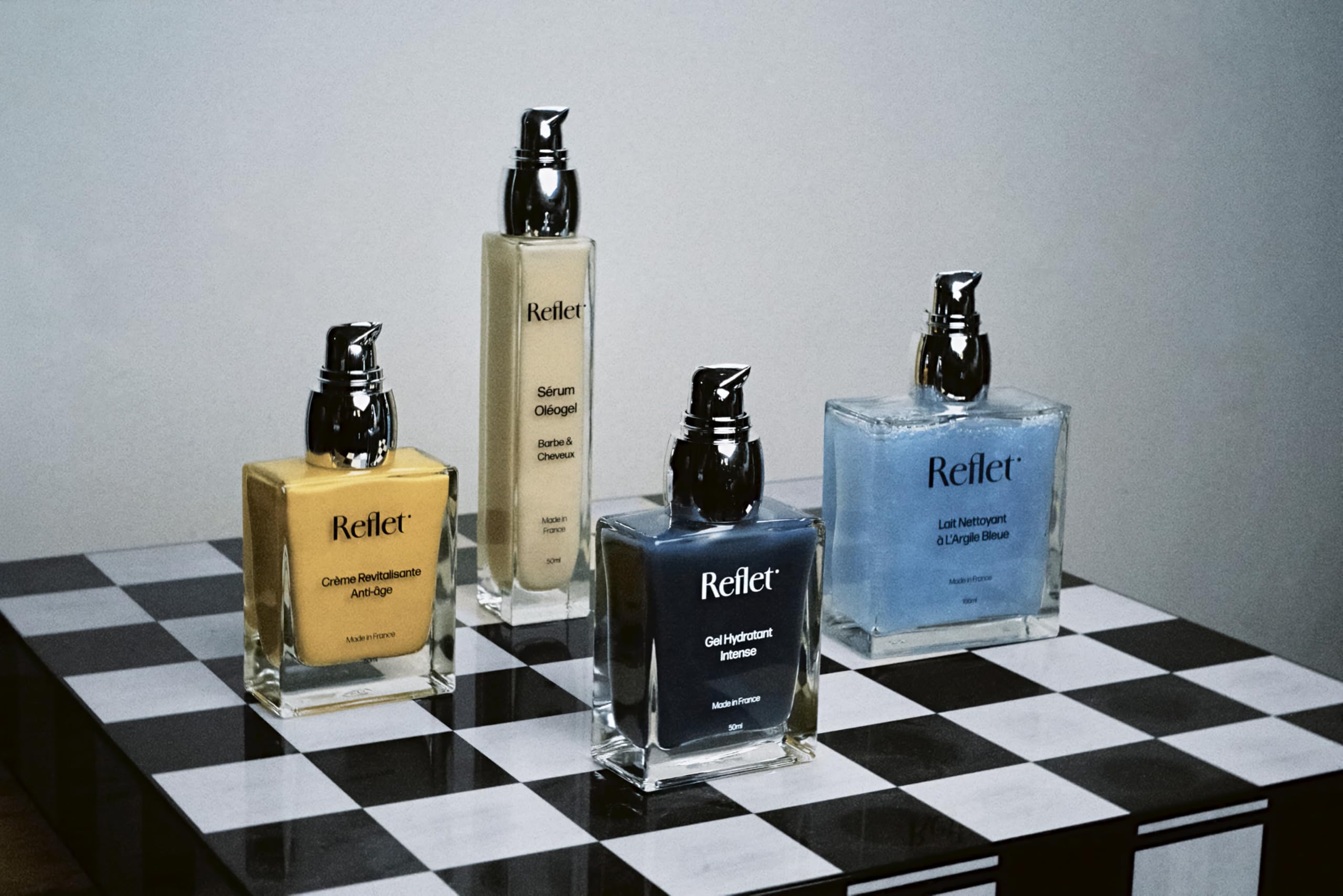 Reflet Cosmetique – Set Ritual Revitalisierend angereichert – Gesichtsreiniger + feuchtigkeitsspendendes Gesichtsserum + Bart- und Haarserum + Anti-Aging Gesicht