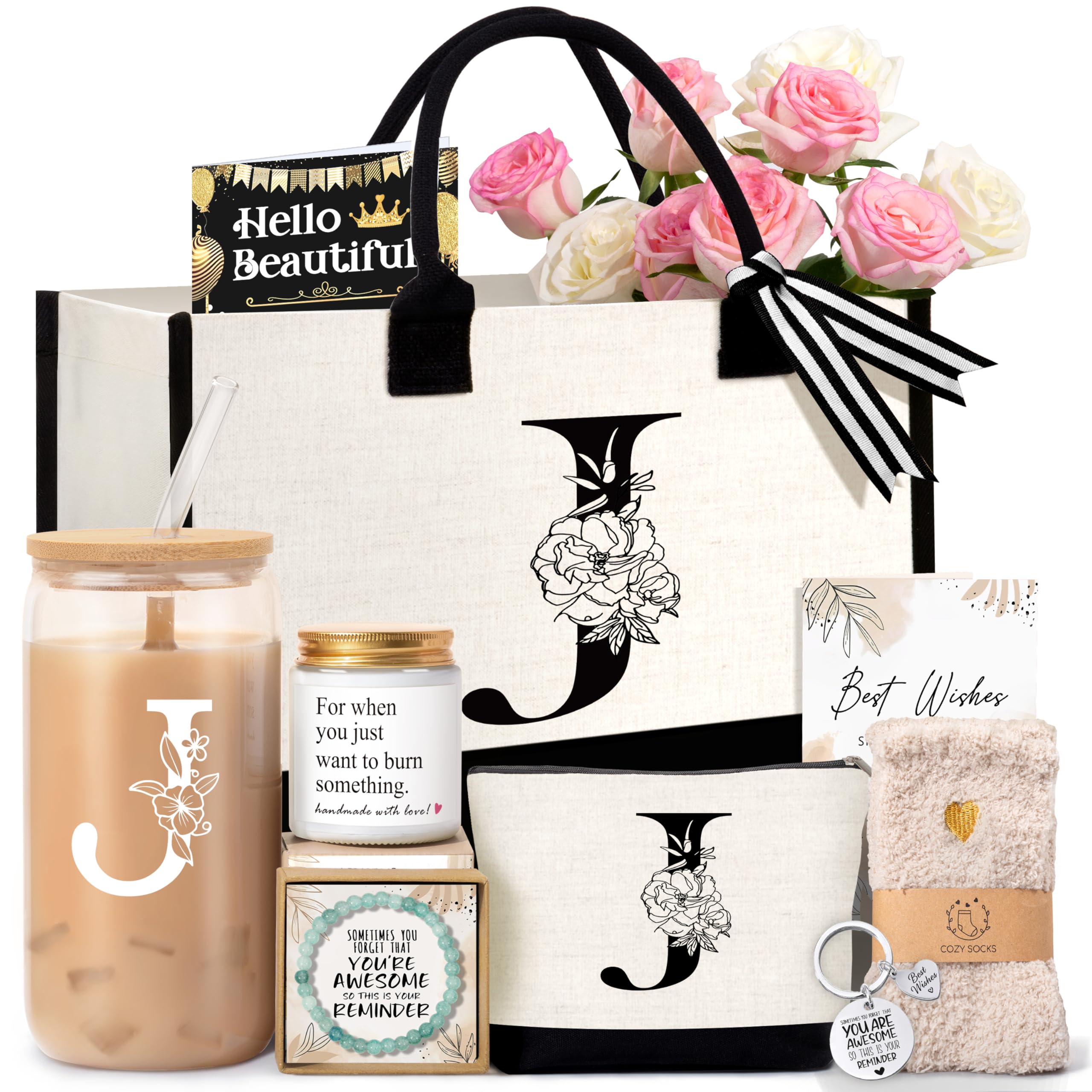 Monogrammed Initial Tote Bag