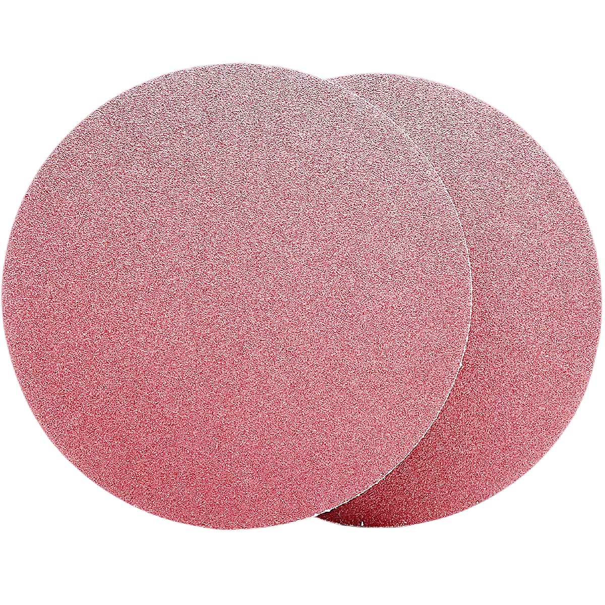 Disco de Lija, FEIHU 30 Piezas Discos de Pulir 250 mm Grano Cada5XP60/100/120/180/240/320, rojo sin perforar,papel de lija juego de platos de lija/Compatible con lijadoras de disco