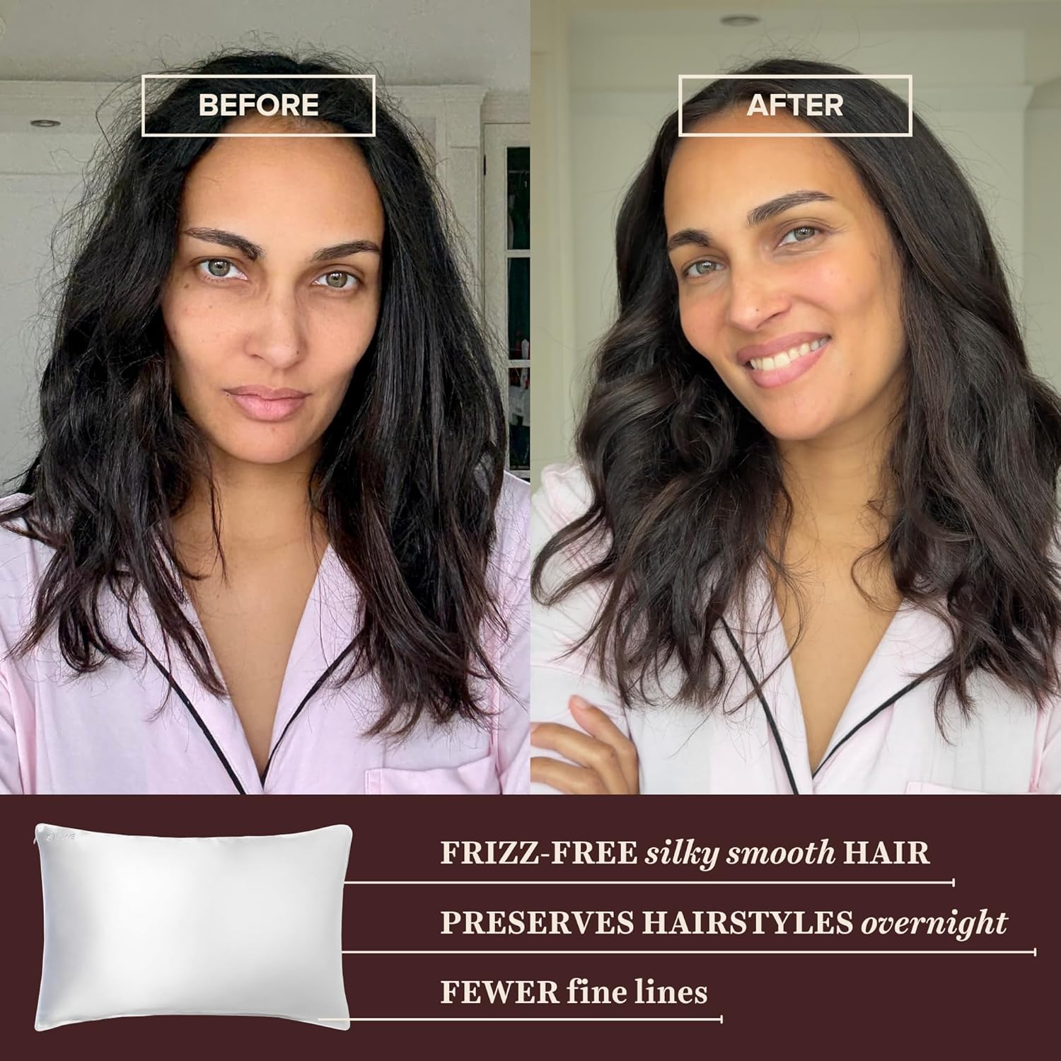 SILKE London 100% Pure 22 Momme Mulberry Silk Pillowcase – 6A Grade Long Fiber Silk, Queen Size (20” x 30”), Oeko-TEX Certified, Concealed Zipper – for Frizz-Free Hair & Glowing Skin