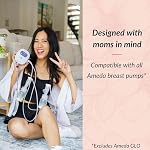 Ameda Universal Spare Parts Kit | Breast Pump Accessories | Ameda Breast Pump Parts | (2) Diaphragms & (2) Valves | Compatible with HygieniKit, MYA Joy, MYA Joy Plus & Pearl