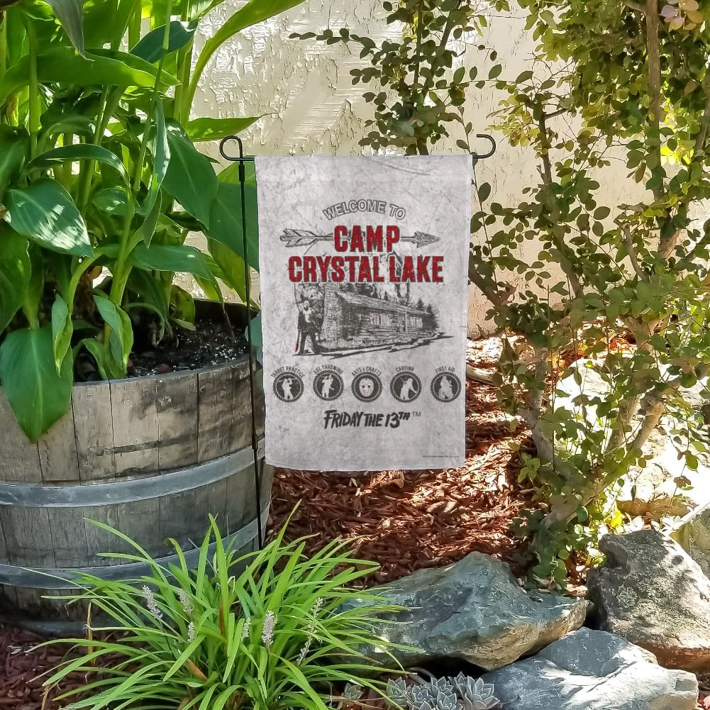 Friday the 13th Camp Crysal Lake Garden Yard Flag