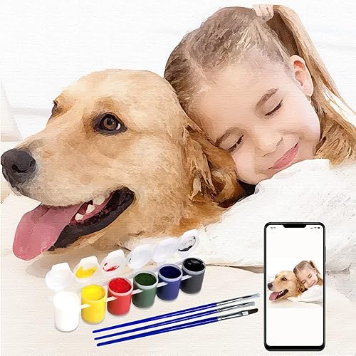 Kit personalizado de pintura por números para adultos, lienzo personalizado de pintura al óleo para personalizar tus imágenes, pinturas de color por