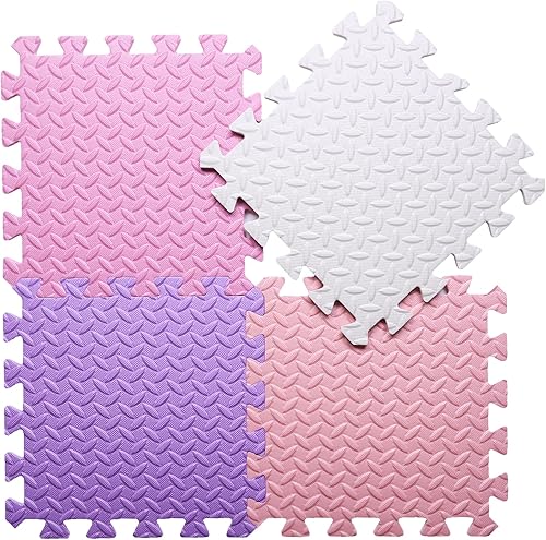 Miniatura 203 de Tapete de juego de espuma para bebé, tapete entrelazado de 0.4 pulgadas de grosor con colores sólidos, tapete de juego suave y no tóxico, tapete