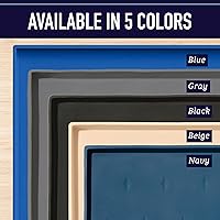 Vista 9 de Leash Boss Tapete de comida para perros – Tapete de silicona impermeable para alimentación de mascotas con bordes elevados para perros y gatos