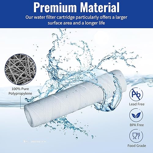 Miniatura 2 de Paquete inteligente, GE FXWSC - Cartucho de filtro de agua universal para toda la casa para sedimentos para heridas por CFS