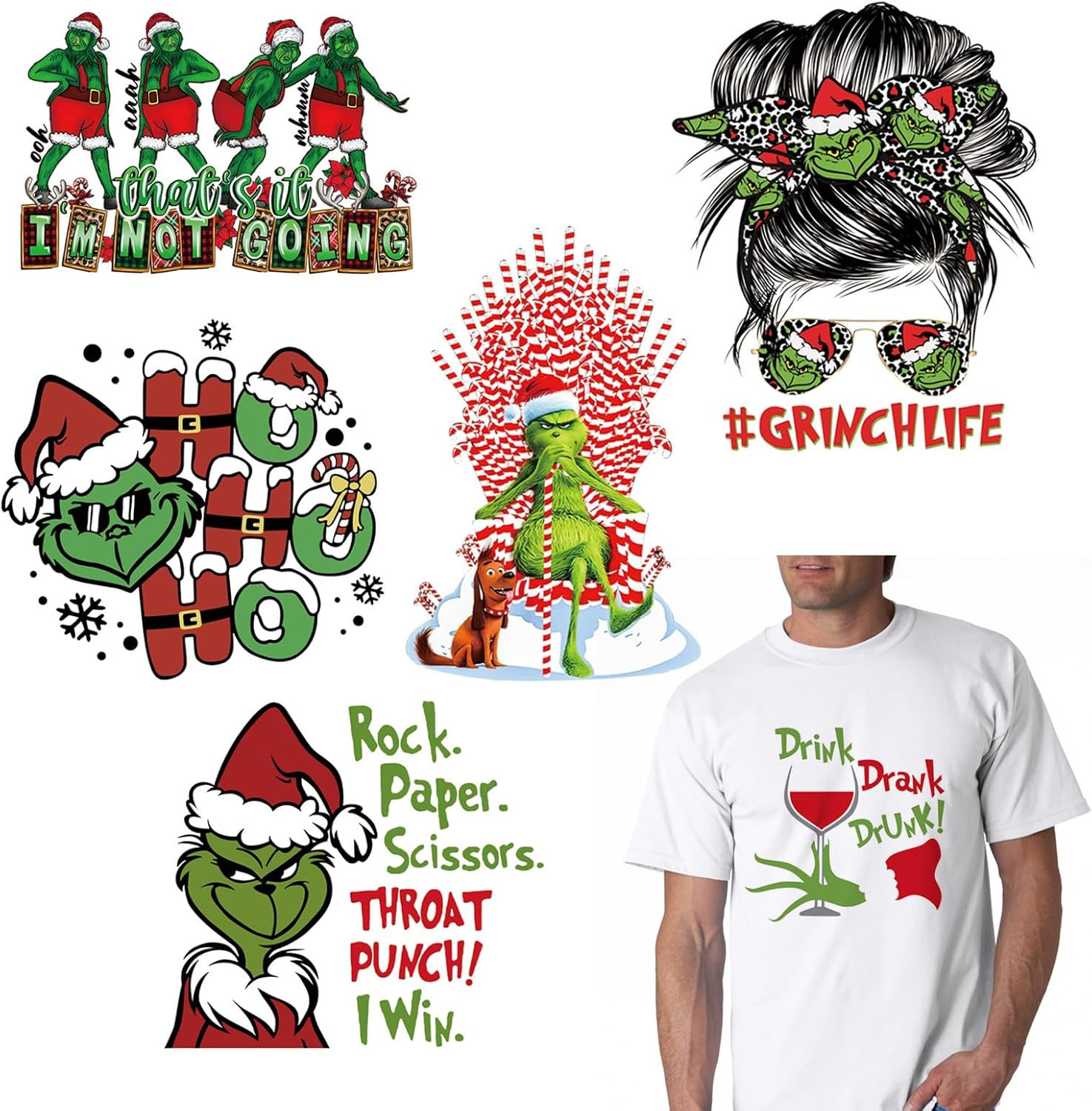 Funny Christmas Iron On Transfers 