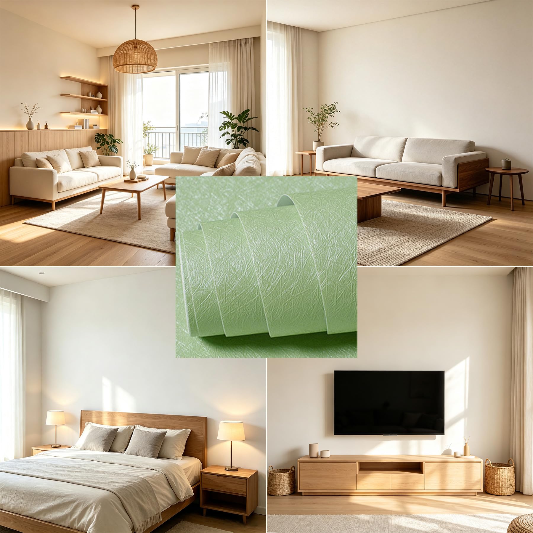 Folia samoprzylepna Wodoodporna, usuwalna folia winylowa typu „odklej i przyklej” Vinyl Wrap Self Adhesive do mebli, ścian i oklejania folia samoprzylepna, Green, 60cmx5m