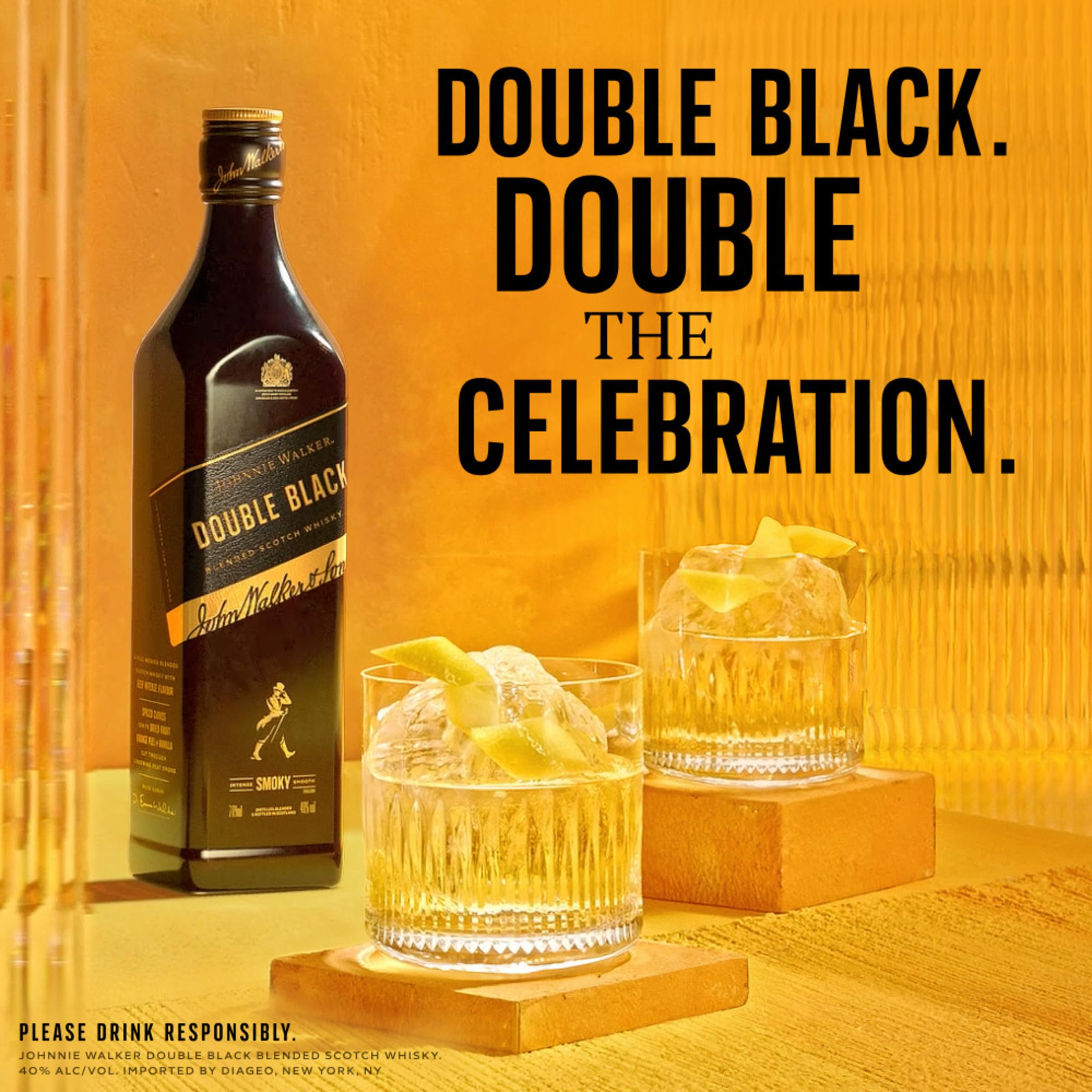 Johnnie Walker DOUBLE BLACK : Amazon.sg: Grocery