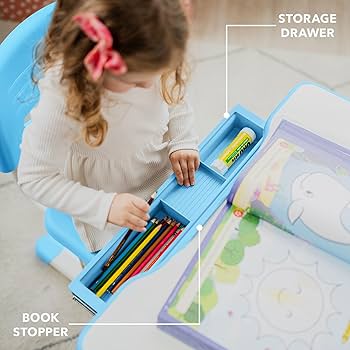 Amazon.com: Mount-It! Kids Desk and Chair Set, Height