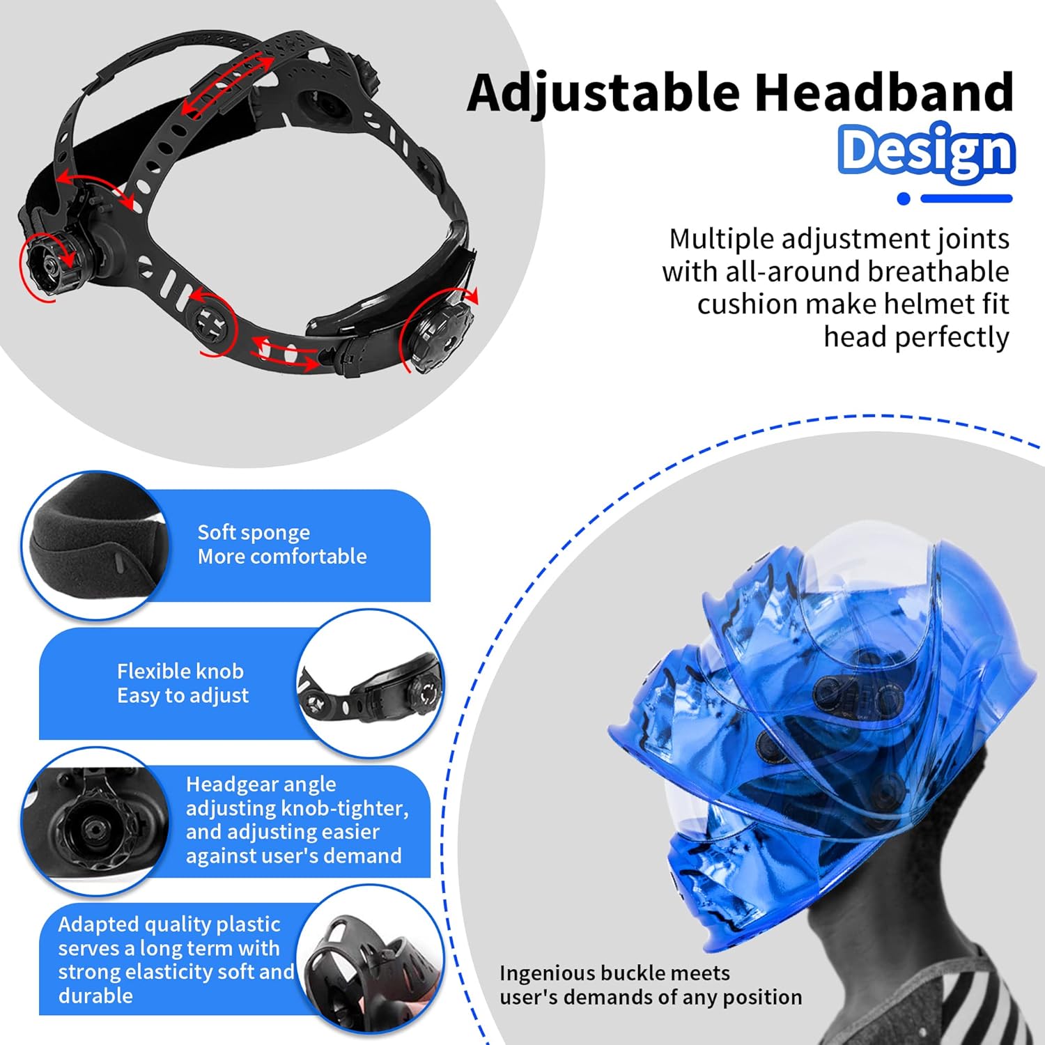 Welding Helmet Headband Features