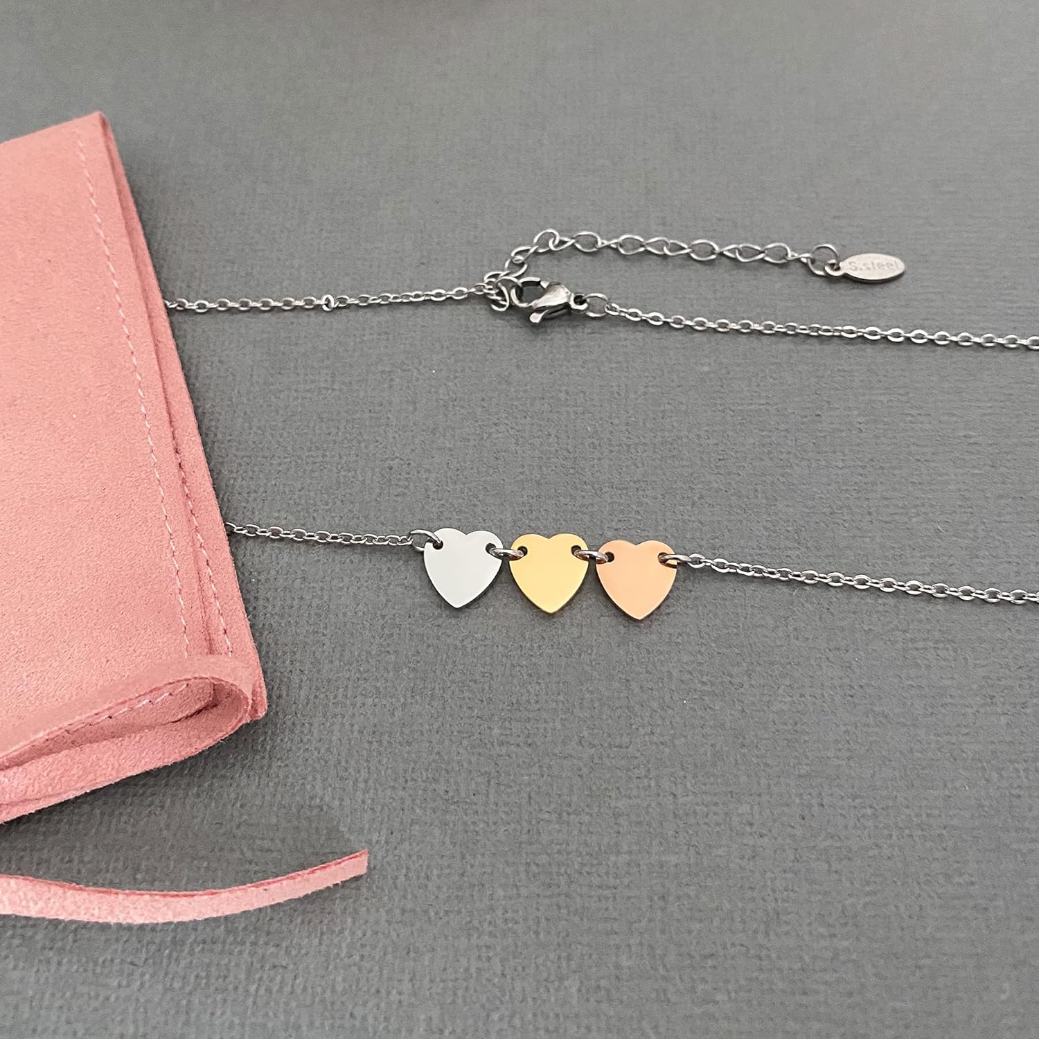 3 Generations Necklace Grandma Jewelry Gift, Grandma Birthday Gift, Mothers Day Gift for Grandmother from Grandchild - Tree of Life Jewelry Gift Necklace for Women Silver Rose Gold (Tree Generations)
