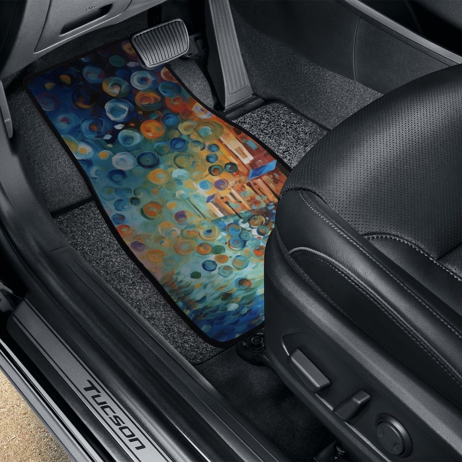 4 tappetini per auto, resistenti, antiscivolo, facili da pulire, adatti per la maggior parte delle auto, per tutte le stagioni, universali, adatti per SUV, berline e camion