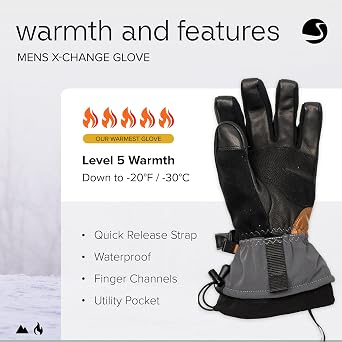 Swany Mens X-Change Winter Ski Gloves