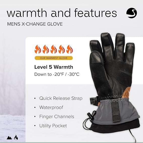 Swany Mens X-Change Winter Ski Gloves