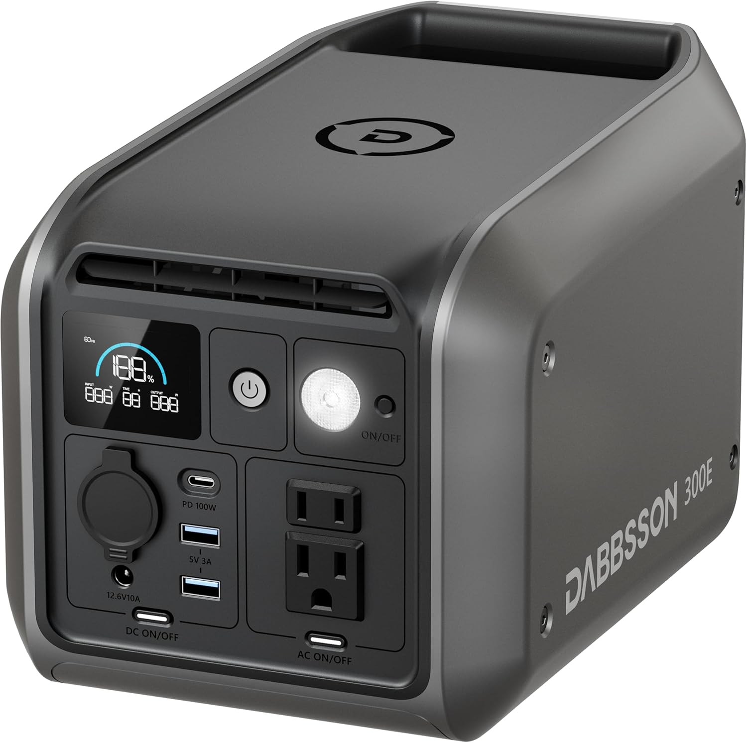 Dabbsson 298Wh Transportable Energy Station, 300W Photo voltaic Generator, 1.5X Prolonged Runtime,2xPure Sine Wave AC Retailers,60W USB-C, Sensible APP, 300E Semi-Stable LiFePO4 Battery,for Outside Tenting, Journey