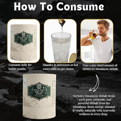 Miniatura 6 de Shilajit puro del Himalaya | Resina Shilajit de alta potencia nutricional y grado A con más de 85 minerales de rastro de plantas y 75% de ácido