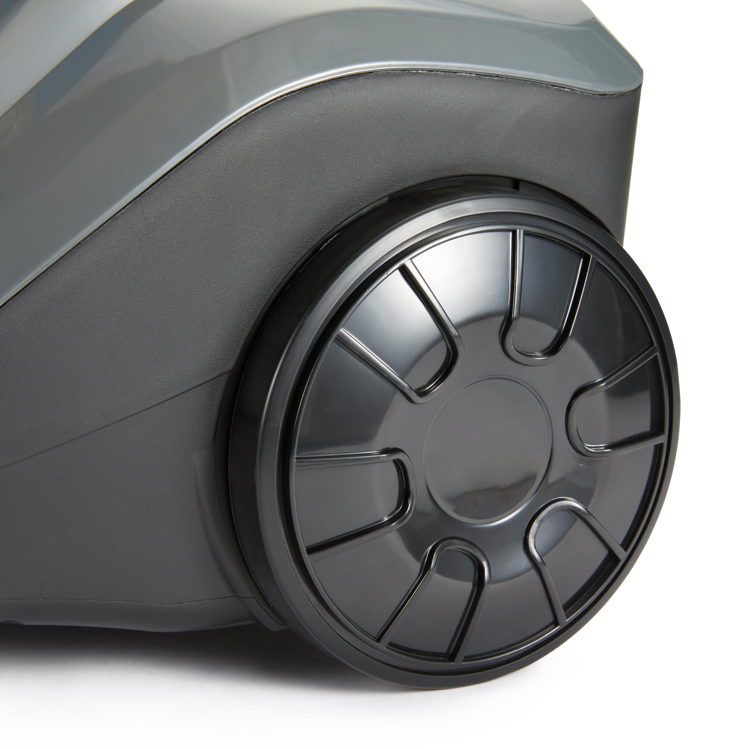 Amazon Basics Aspirapolvere a Traino senza Sacco, 850W, Filtro HEPA, Capacità 1.7L, Compatto e Leggero, con Spazzola Tripla Azione per Tappeti e Pavimenti Duri, Nero e Blu