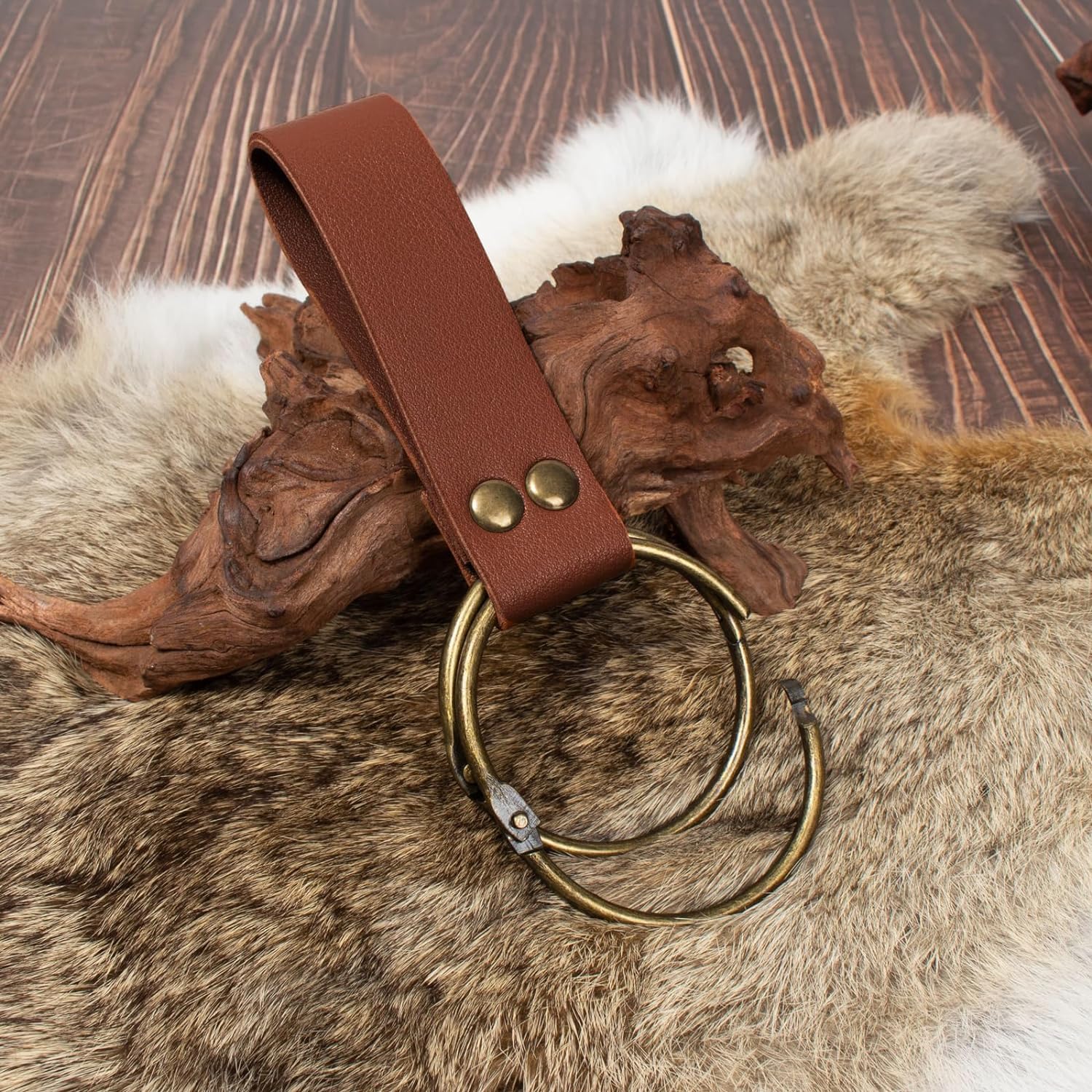 Renaissance Belt Pouch Coin Purse Potion Bottle Skirt Hike Set Medieval Festival Costume Accessories for Halloween (B2K-Brown) - Image 7