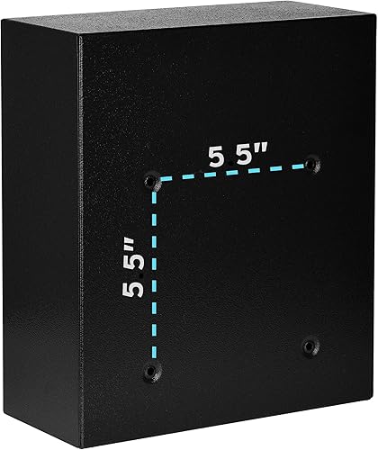 Miniatura 7 de AdirOffice contenedor con traba - Buzón de correo montado en pared negro 631-05-BLK