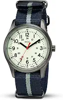 Relógio masculino militar MDC que brilha no escuro para esportes ao ar livre, relógio de pulso à prova d'água com pulseira NATO 12/24 horas