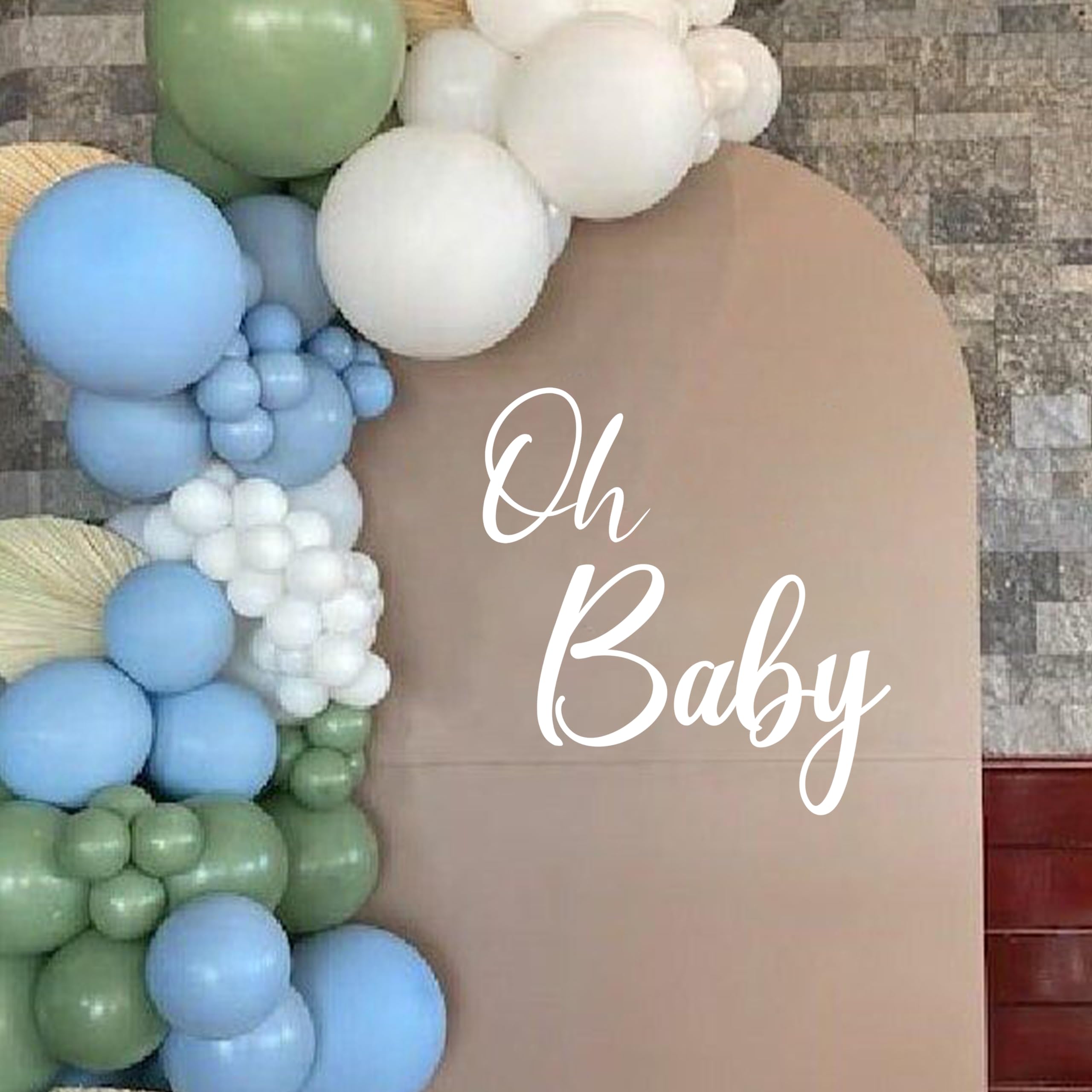 PartyDeco Papier-Wolken Zum Aufhängen – 3 Stück, Bis 28 Cm Groß, Inkl. 1,8 M Angelschnur, Für Baby-Shower