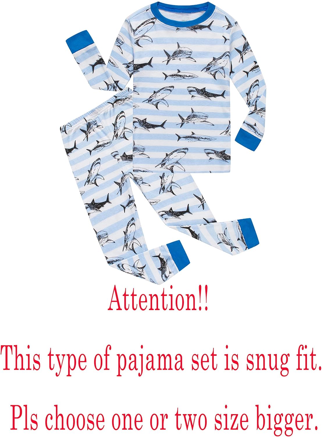 KikizYe Little Big Boys Girls Pajamas Set Kids PJs 100% Cotton Sleepwear - Image 2