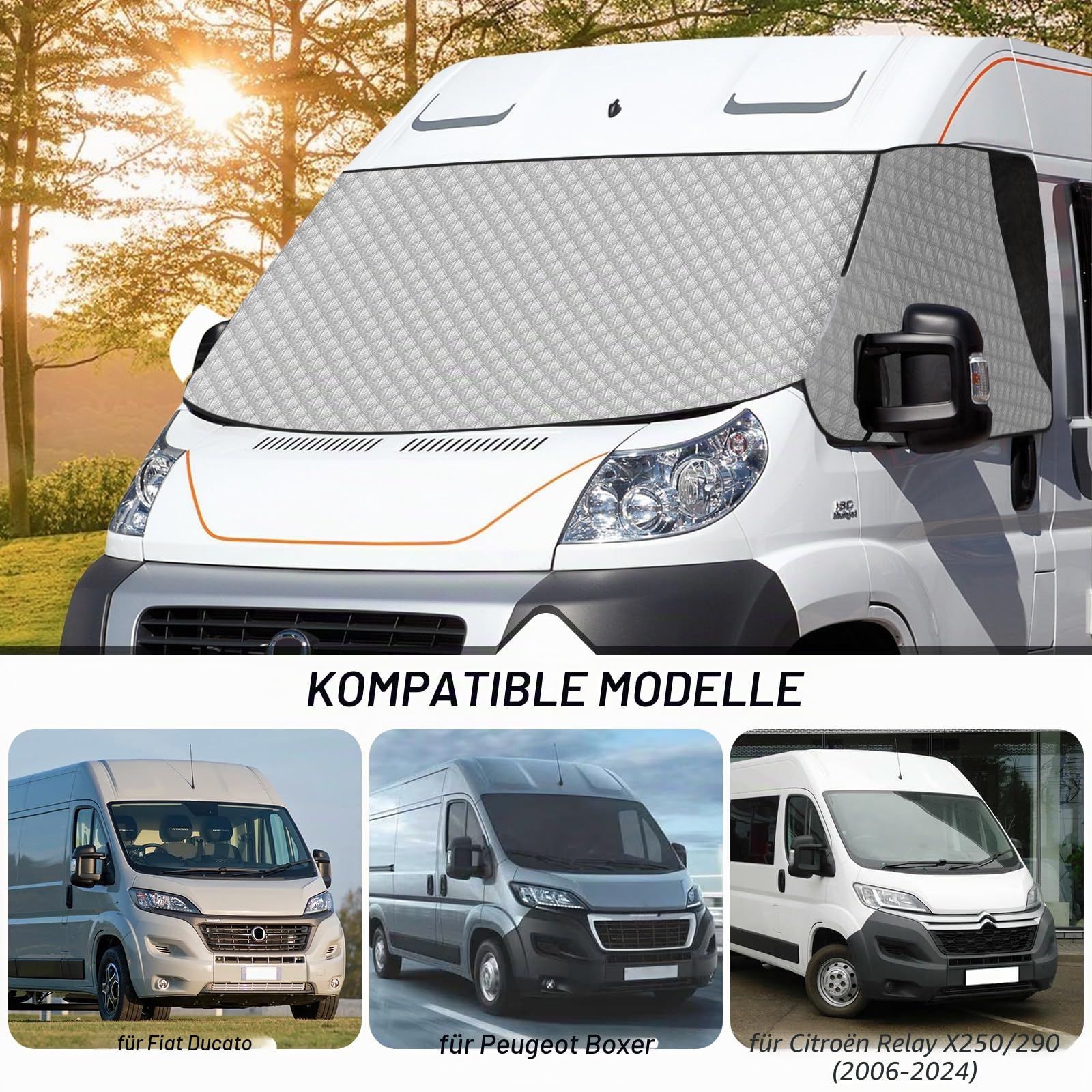 Scheibenabdeckung Kompatibel mit FIAT Ducato mit Peugeot Boxer