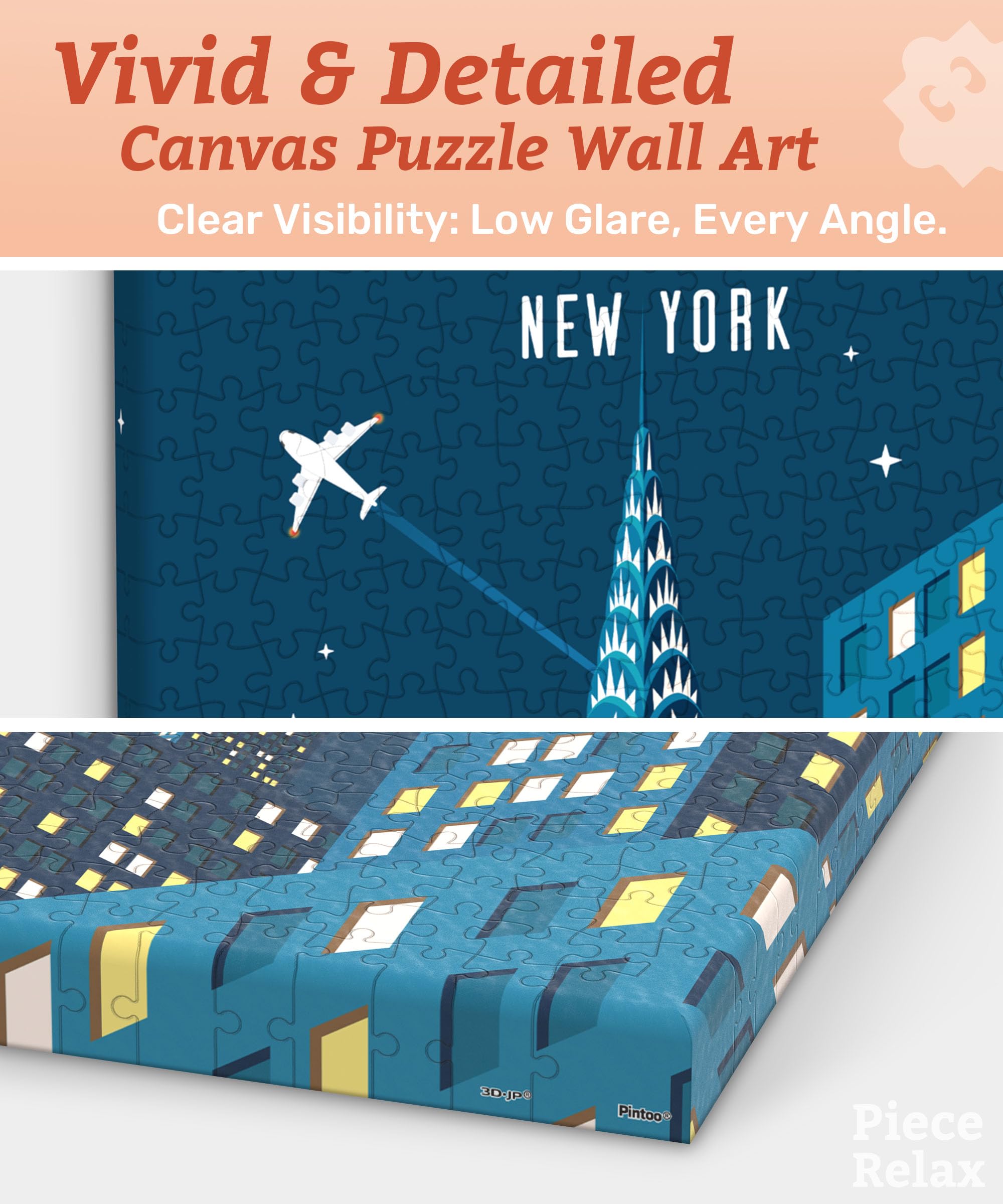 PieceRelax Canvas Wall Art Puzzles for Adults - Image 3