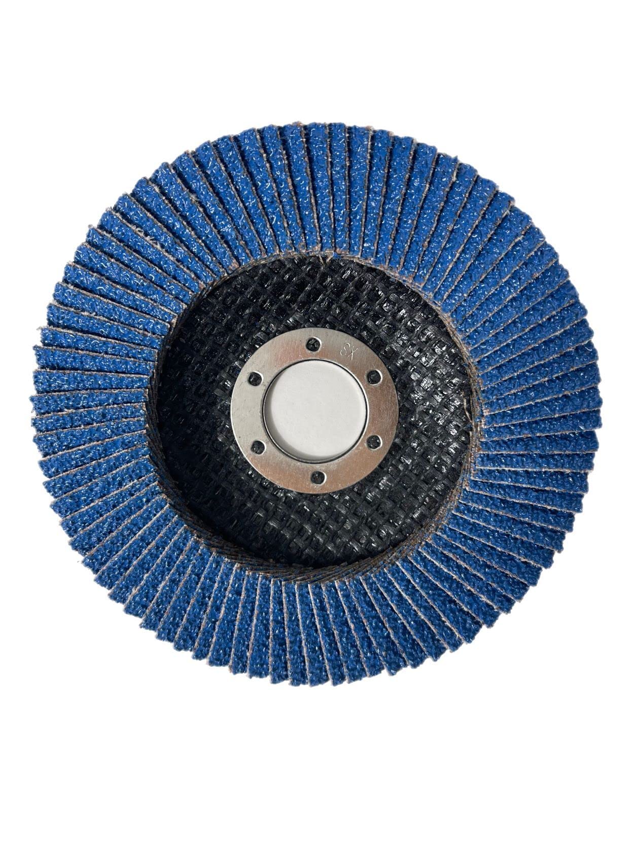 Discos abrasivos planos P60 de 115 mm, 50 unidades, color azul