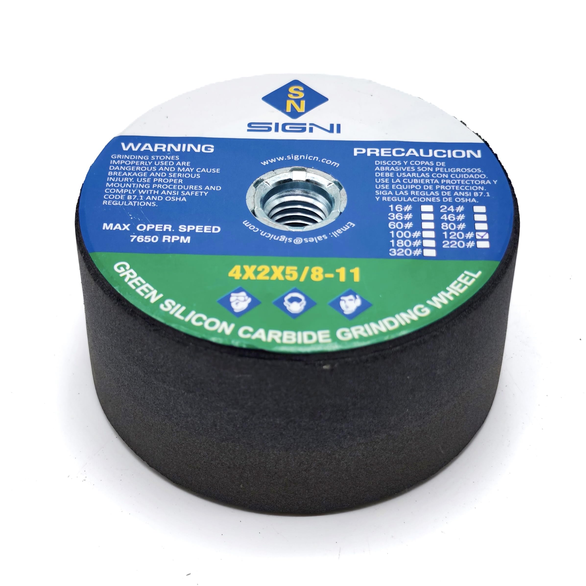 SIGNI 4" Green Grinding Stone - Angle Grinder Abrasive -10 SIGNI 4" Green Grinding Stone - Angle Grinder Abrasive -10