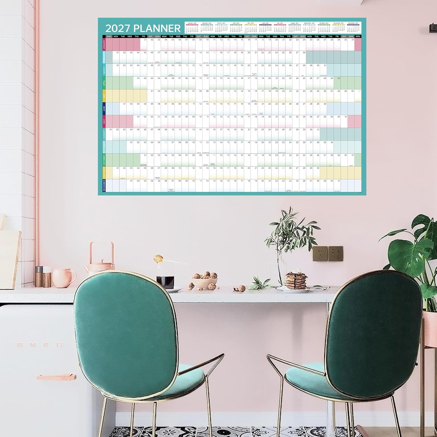 2027 Yearly Wall Calendar - 2027 Wall Calendar, 2027 Wall Calendar 12 Month image 2