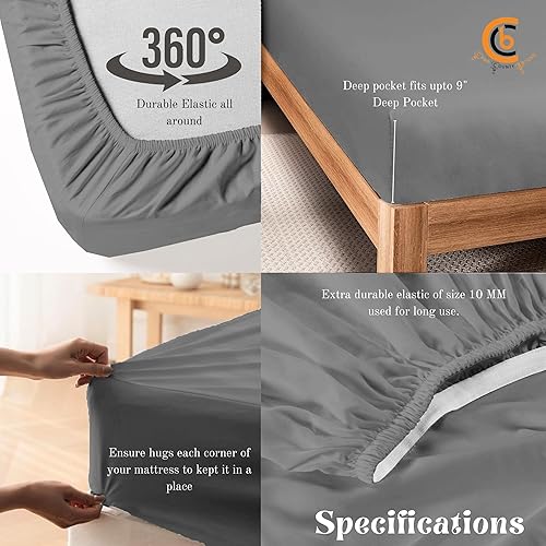 Miniatura 3 de Sábana para cuna de 31 x 75 x 9 pulgadas, tamaño individual estrecho, sábana bajera ajustable de 2 piezas, litera de campamento, litera de