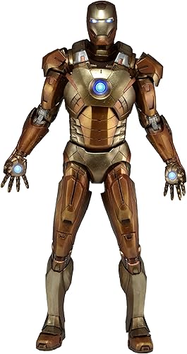 NECA Avengers Iron Man Midas Armor Figura de acción a escala 14 de 18 pulgadas
