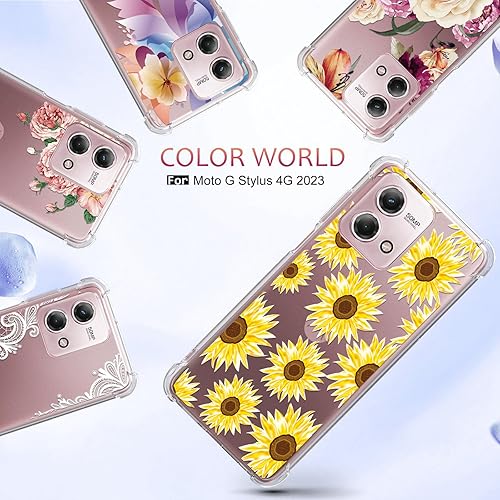 Miniatura 7 de Osophter Funda para Moto G Stylus 4G 2023 funda de teléfono para Motorola Moto G Stylus 2023 con 2 protectores de pantalla de goma TPU flexible para