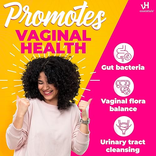 Miniatura 5 de vH Essentials - Probióticos con prebióticos y arándano  Suplemento de salud femenina 60 cápsulas 544-06 1 - Individual 1