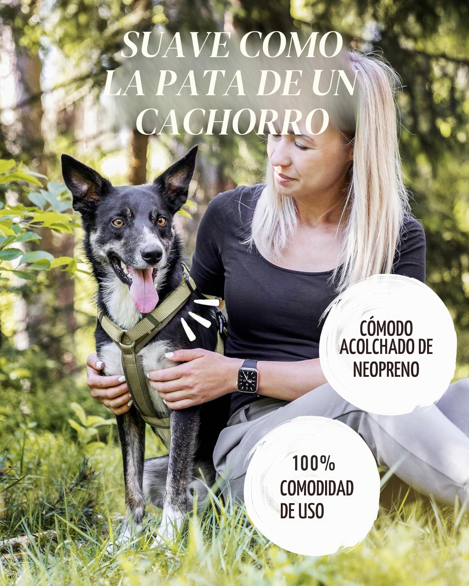 Rudelkönig Arnés para Perro Bella - Arneses para Perros con asa - Arneses de Perro Ajustables para Perros Grandes