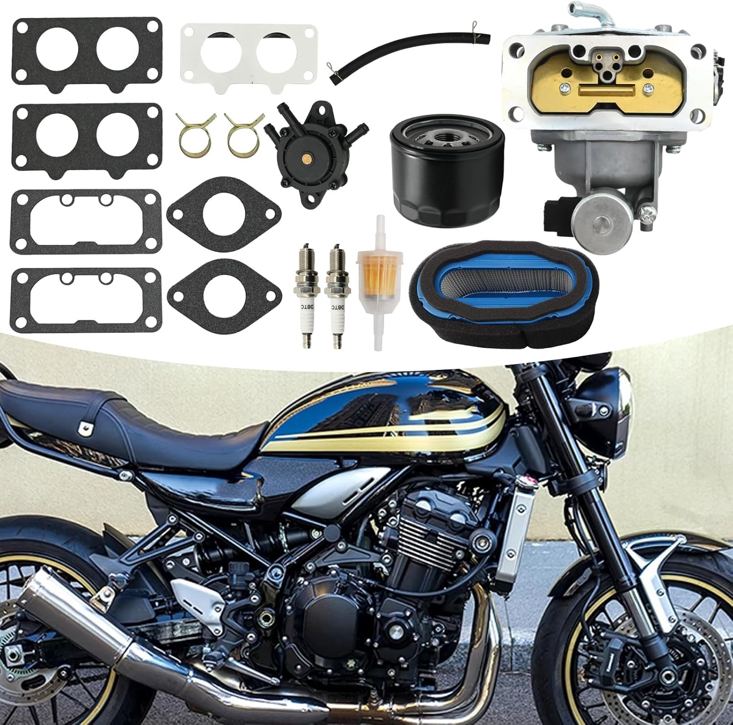Anxingo 15004-7024 Carburetor Kit Replacement for Kawasaki FH641V FH661V FH721V FX850V FH601V FX801V 22HP Engine, Replaces 15004-0757 15004-0763 15004-1018