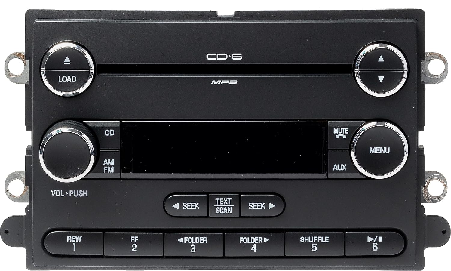 1 Factory Radio AM FM Radio 6 Disc CD MP3 Player Compatible with 2010 Ford F-250 Super Duty