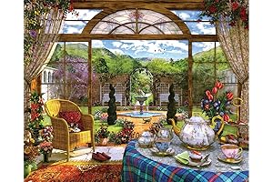 Springbok's 1000-Piece Conservatory Jigsaw Puzzle: An Intriguing Floral Paradise