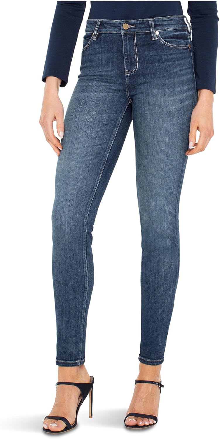 Liverpool Womens Abby Mid-Rise Skinny Jeans 30'' Inseam