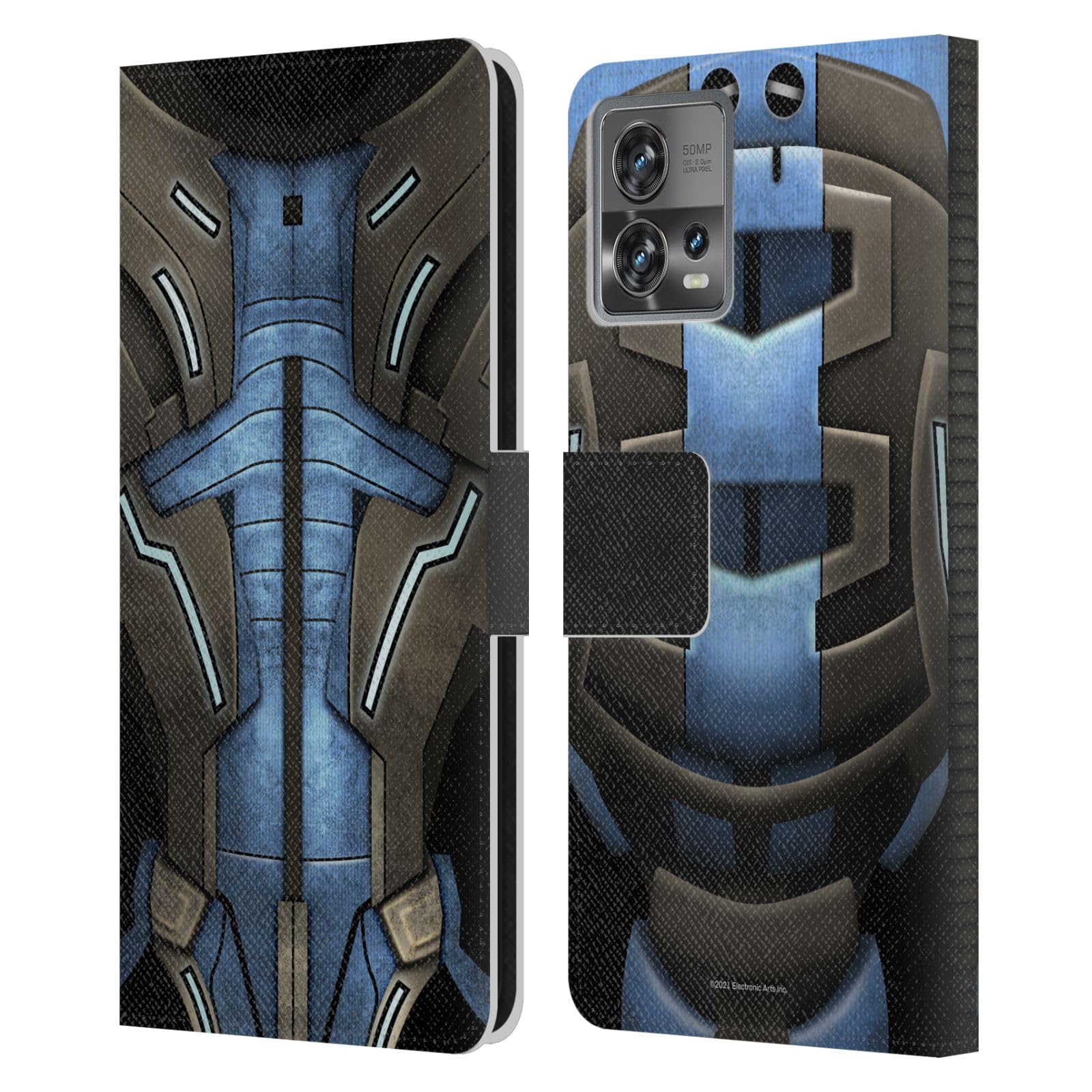 Head Case Designs Officially Licensed EA Bioware Mass Effect Garrus Vakarian Armor Collection Leather Book Wallet Case Cover Compatible With Motorola Moto Edge 30 Fusion