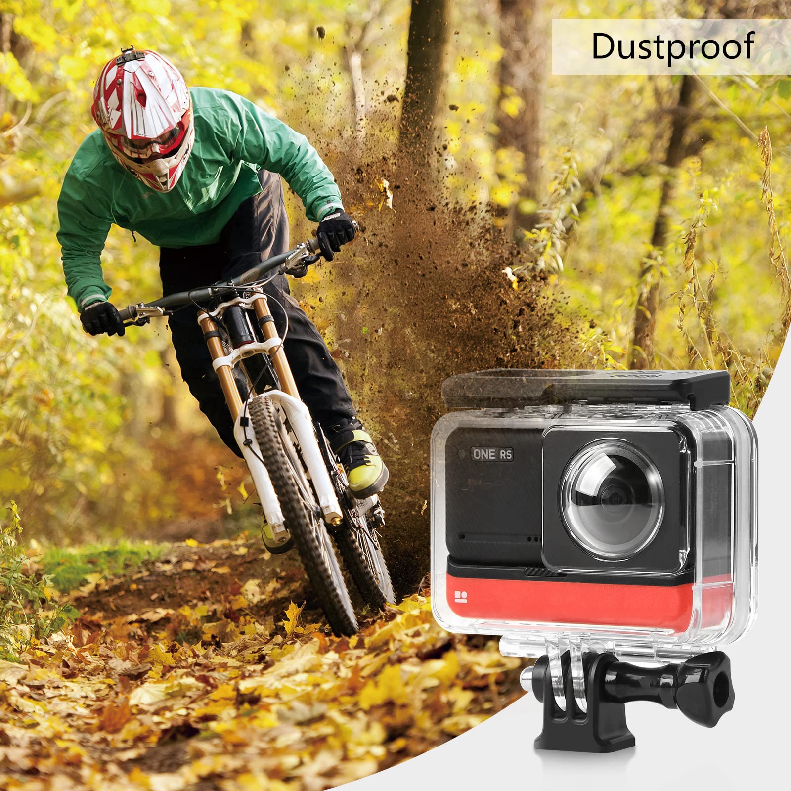 Custodia impermeabile per Insta360 One RS Twin Edition/4K Edizione per Immersioni Subacquee 30M Cover Protettiva (per Twin Edition)